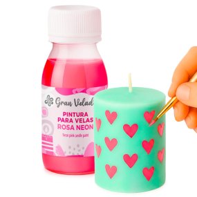 Tinta para velas rosa néon
