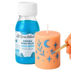 Tinta para velas azul néon