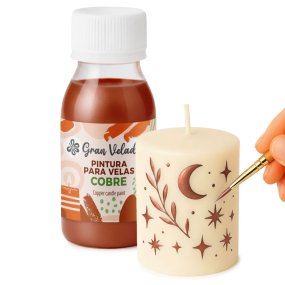 Peinture pour bougies en cuivre