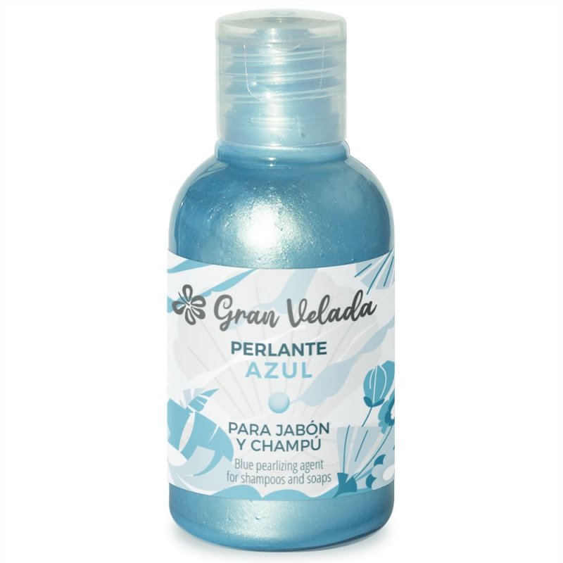 Líquido perlante azul. Efecto nacarado y tono perla para jabones, geles y champús. ¡Añade brillo con Gran Velada! - Cómo hacer P