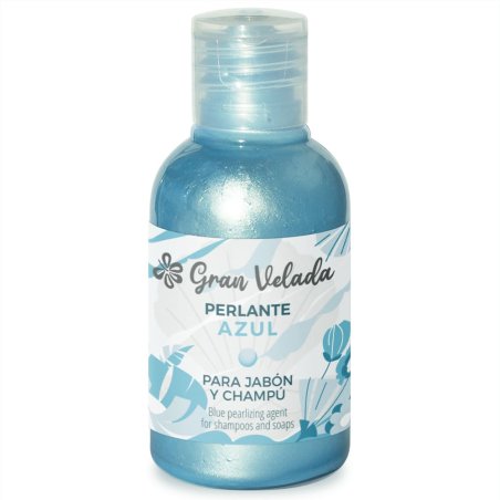 Líquido perlante azul. Efecto nacarado y tono perla para jabones, geles y champús. ¡Añade brillo con Gran Velada! - Cómo hacer P