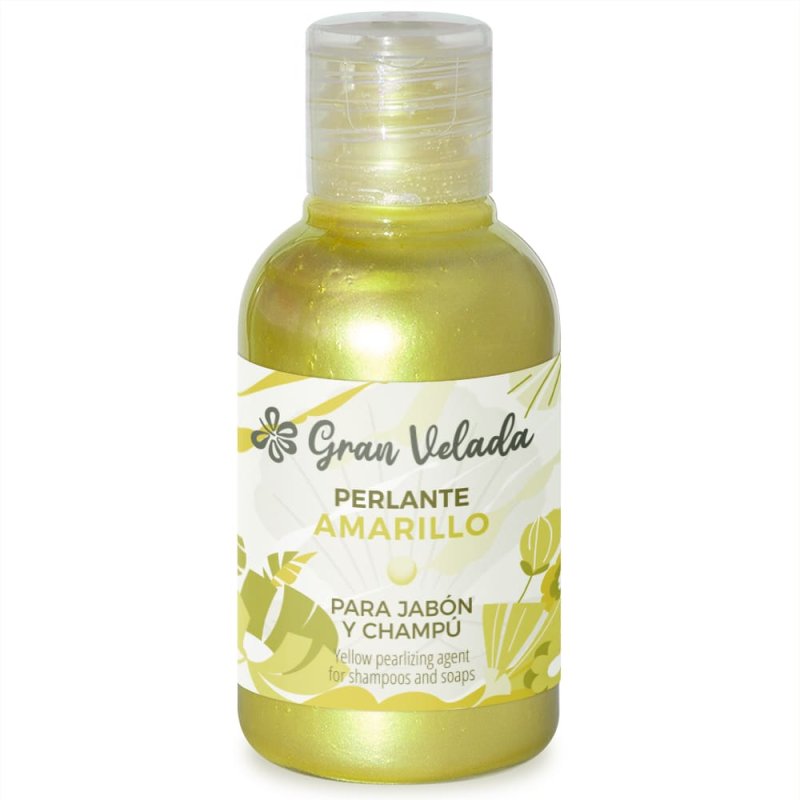 Líquido perlante amarillo. Da un efecto perla brillante a jabones, geles y champús. ¡Ilumina tus fórmulas con Gran Velada! - Cóm