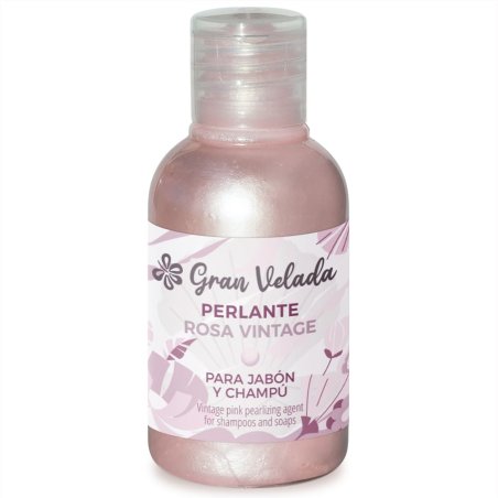 Líquido perlante rosa vintage. Aporta un suave efecto nacarado a jabones, geles y champús. ¡Dale estilo a tus creaciones con Gra