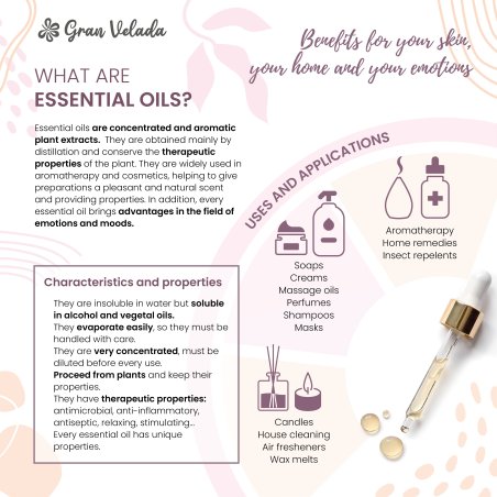 En Gran Velada puedes comprar aceite esencial de pimienta negra para aromaterapia y para cosmetica. Se usa para mejorar la circu