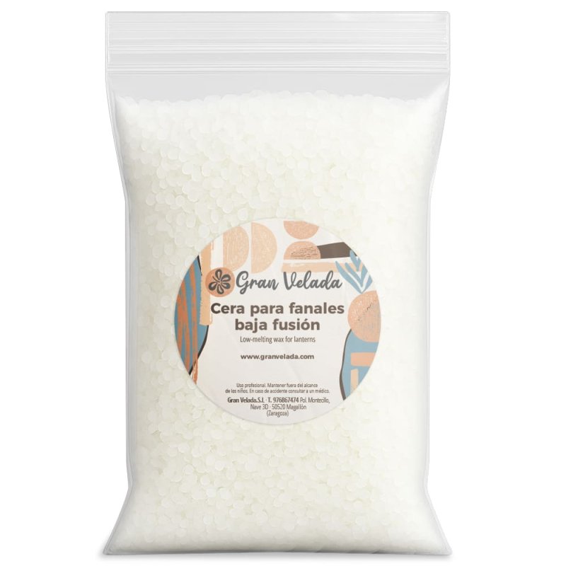 Cera para fanales de baja fusión. Ideal para velas decorativas huecas con acabado liso y traslúcido. ¡Compra en Gran Velada! - C