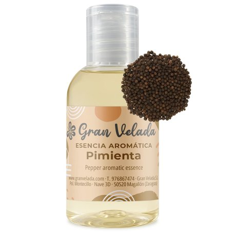 Esencia de pimienta cálida y ligeramente picante para aromatizar velas, jabones y creaciones artesanales con carácter. ¡Disponib