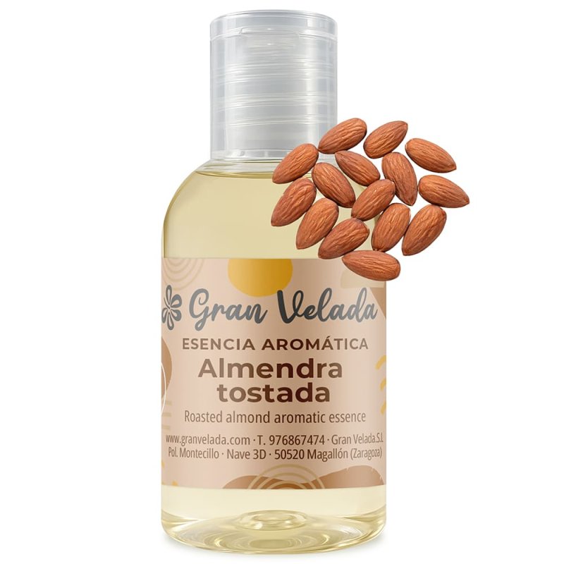 Esencia aromática Almendra Tostada. Aroma dulce y cálido con toques de fruto seco. Ideal para cosmética y ambientadores. ¡Compra