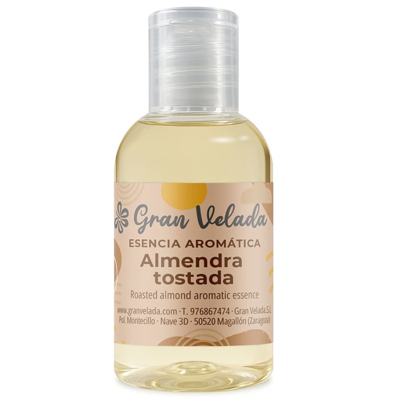 Esencia aromática Almendra Tostada. Aroma dulce y cálido con toques de fruto seco. Ideal para cosmética y ambientadores. ¡Compra