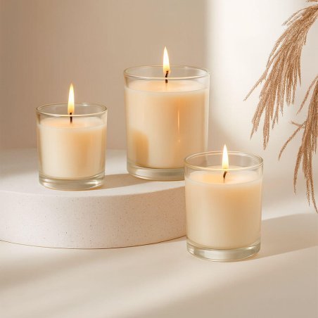 Adhesivos para portamechas medianos. Fijan la mecha en velas en vaso de forma segura y rápida. Pack de 50 unidades. ¡Compra en G