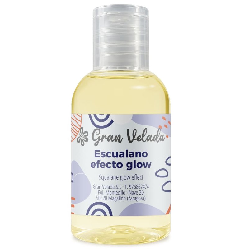 Escualano efecto glow. Aporta un brillo saludable y uniforme al rostro. Ideal para serums y cosmética estilo K-Beauty. ¡Compra e