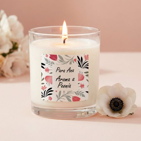 En Gran Velada puedes comprar pegatinas para packaging, como este modelo spring en formato cuadrado. Diseños exclusivos. Envíos 