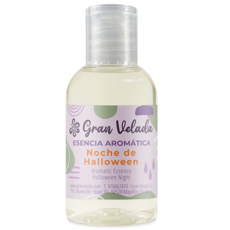 Compra esencia aromática Noche de Halloween en Gran Velada. Ideal para jabones, velas y cosméticos. ¡Perfecta para fragancias mi