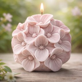 Molde flores de hortensia
