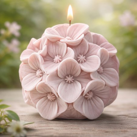 Crea figuras decorativas con diseño floral, ideal para creaciones artesanales. Molde flexible, resistente y fácil de desmoldar. 