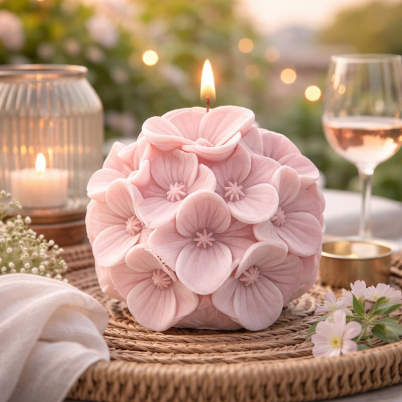Crea figuras decorativas con diseño floral, ideal para creaciones artesanales. Molde flexible, resistente y fácil de desmoldar. 