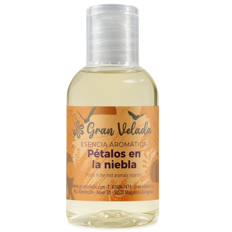 Esencia pétalos en la niebla, floral y misteriosa. Perfuma velas y cosméticos con un toque envolvente. ¡Ideal para Halloween en 