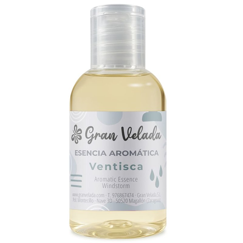 Compra esencia aromática Ventisca. Fragancia floral y cálida con notas de peonía, sándalo y almizcle, ideal para jabones, velas 