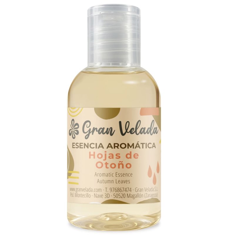 Compra esencia aromática Hojas de Otoño en Gran Velada. Ideal para jabones, velas y cosméticos. ¡Perfecta para capturar la fresc