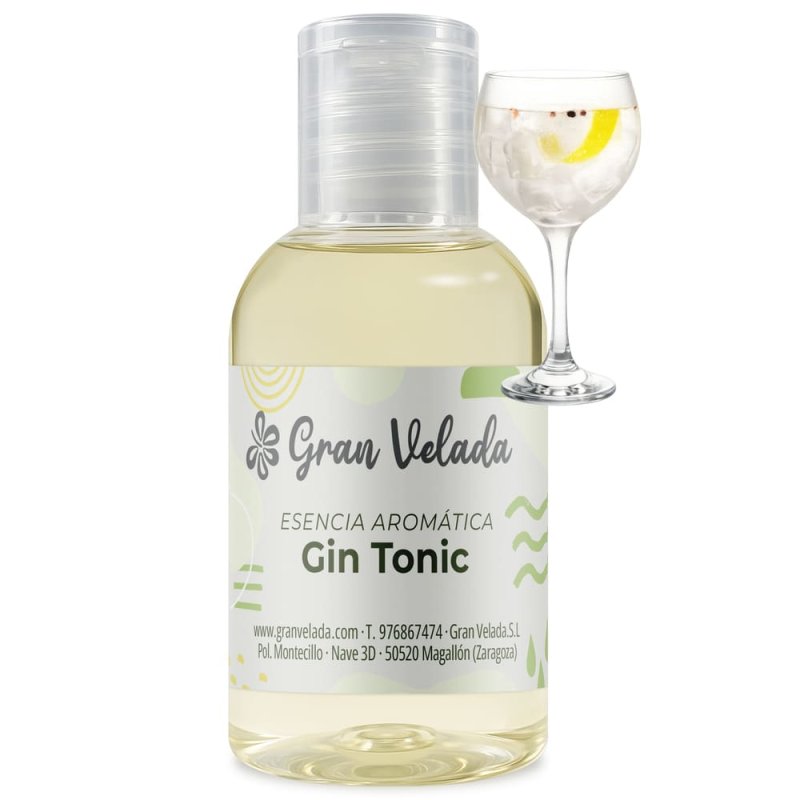 Esencia aromática de gin tonic - Toque fresco y cítrico para perfumes, velas y cosmética casera. ¡Haz tus creaciones únicas! Com