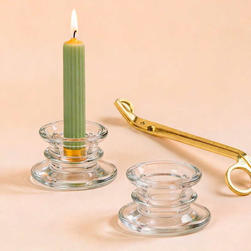 En Gran Velada puedes comprar portavelas de cristal online, como esta base de cristal para velas. Amplio catálogo de portavelas.