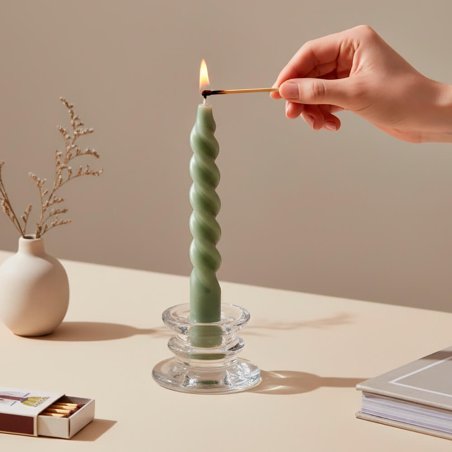 En Gran Velada puedes comprar portavelas de cristal online, como esta base de cristal para velas. Amplio catálogo de portavelas.