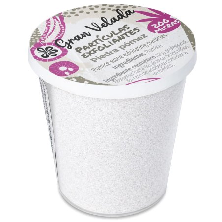 Piedra pómez en polvo para cosmética. Partículas exfoliantes naturales ideales para jabones, geles y cremas exfoliantes. Ingredi