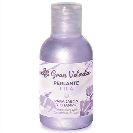 Consigue un color perla violeta y efecto nacarado en tus jabones, geles y champús caseros. Añádelo en frío. ¡Ideal para pigmento