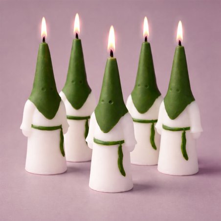Kit para hacer velas Nazareno con molde de silicona y materiales incluidos. Crea hasta 10 velitas aromáticas paso a paso. Ideal 