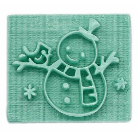 Bonhomme de neige savon phoque avec petit oiseau