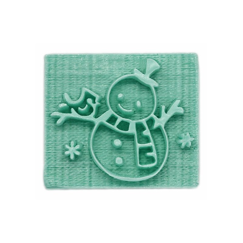 Descubre sellos para jabones con diseño de muñeco de nieve. Añade un toque especial a tus creaciones con envíos rápidos y amplia