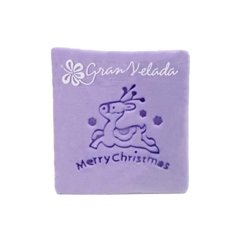 En Gran Velada puedes comprar sellos para jabones, como este modelo con un reno navideño. Fáciles de usar. Resistentes. Amplia v