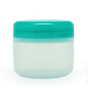 Tarro 50 ml con obturador y tapa verde