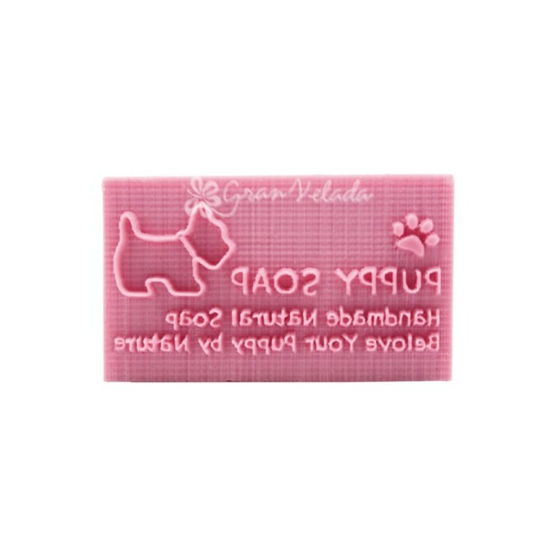 Descubre en Gran Velada los sellos perfectos para tus jabones artesanales. Modelo exclusivo con diseño de perrito. Fácil, rápido