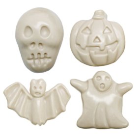 Molde Halloween 4 figuras terriveis em 2D