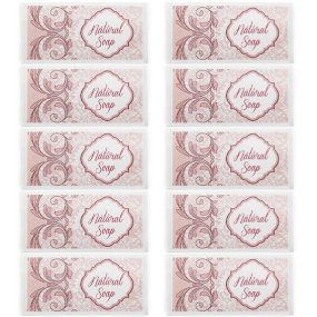 Pegatinas rosas jabon natural