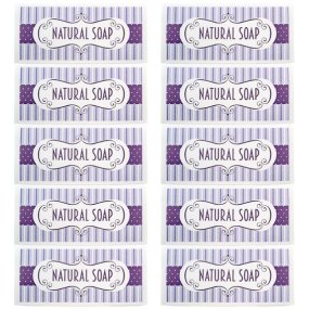 Pegatinas natural soap