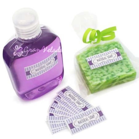 Consigue pegatinas únicas para hacer brillar tus jabones naturales en Gran Velada. ¡Descubre nuestro catálogo completo y recibe 