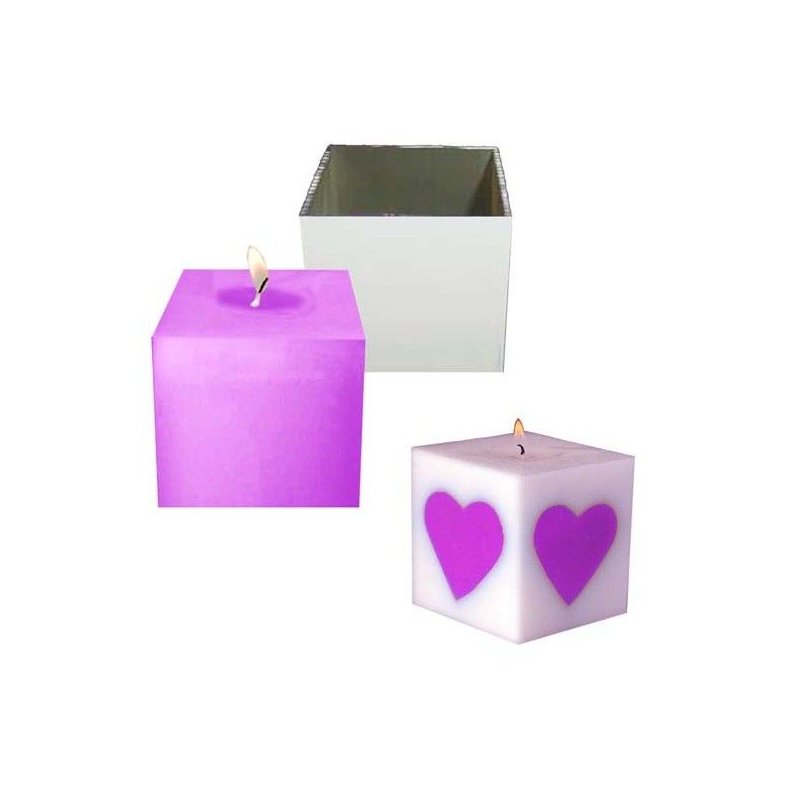 Amplio listado de moldes para hacer velas cuadradas y rectangulares diy. En Granvelada.com disponemos de todos los materiales pa