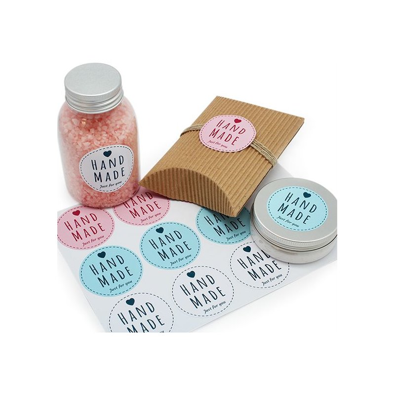 En Gran Velada puedes comprar pegatinas para packaging, como este modelo hand made just for you. Amplio catálogo de pegatinas. E