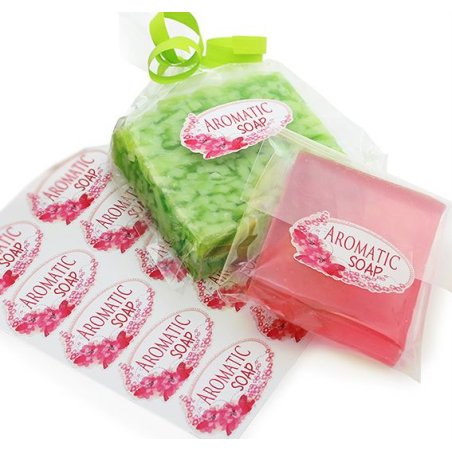 Descubre pegatinas decorativas para envolver tus jabones. Escoge modelos únicos como Aromatic Soap y recibe rápido en casa. ¡Haz