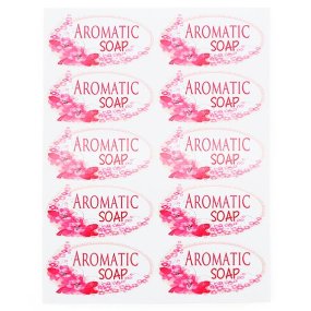 Pegatinas para jabon aromatic soap