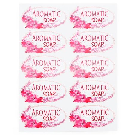 Descubre pegatinas decorativas para envolver tus jabones. Escoge modelos únicos como Aromatic Soap y recibe rápido en casa. ¡Haz