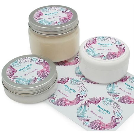 En Gran Velada puedes comprar pegatinas para cosmética, como este modelo mima tu cabello. Amplio catalogo. Servicio de personali