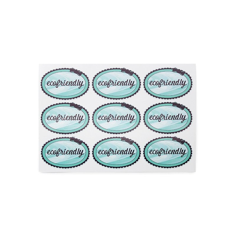 En Gran Velada puedes comprar pegatinas para packaging, como este modelo ecofriendly. Amplio catalogo. Servicio de personalizaci