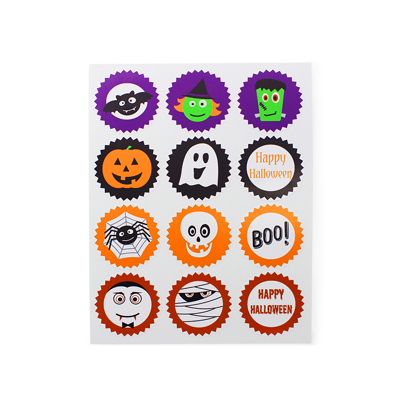 En Gran Velada puedes comprar pegatinas para packaging, como este mix de Halloween. Amplio catálogo. Servicio de personalización