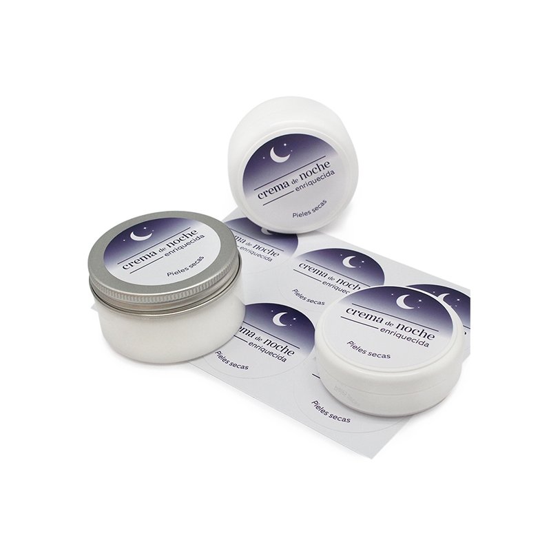 En Gran Velada puedes comprar pegatinas para cosmeticas, como estas crema de noche. Amplio catálogo. Servicio de personalización