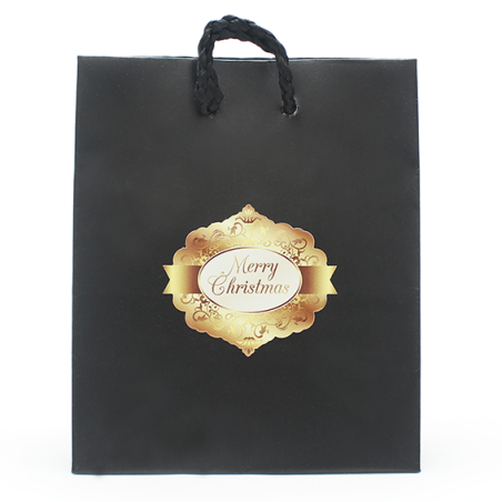 En Gran Velada puedes comprar pegatinas para packaging de Navidad, como este modelo merry x-mas gold. Amplio catálogo de pegatin