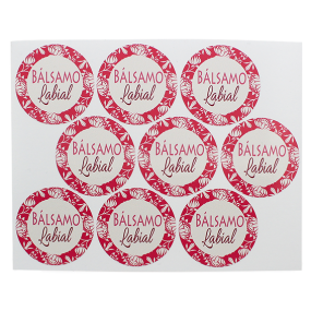 Pegatinas balsamo labial modelo hawai