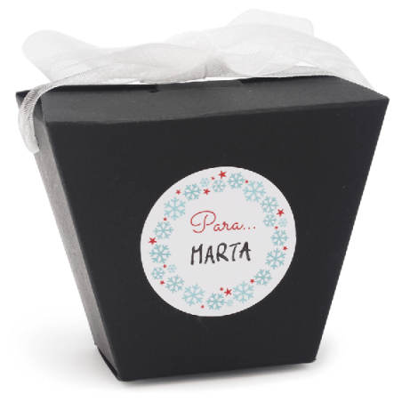 Pegatinas para nombres de los regalitos de navidad, Copos de Nieve. Tienda de pegatinas originales, baratas y entrega inmediata.