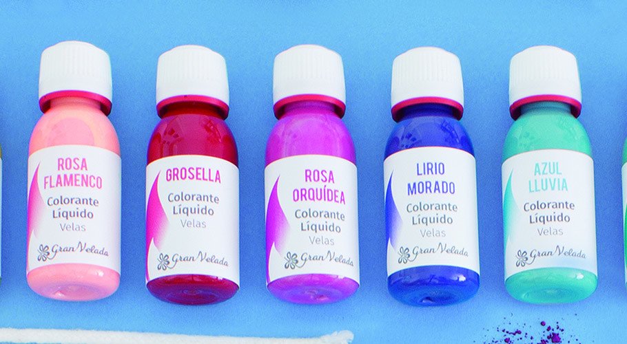 Colorantes de velas líquidos